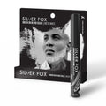 Barbers Choice Silver Line, Facial Hair Brush on Temporary Color for Silver Fox Men- Instantly Brighten White Beards, Mustache & Sideburns, Less Yellow, Easy Application, Steel Gray