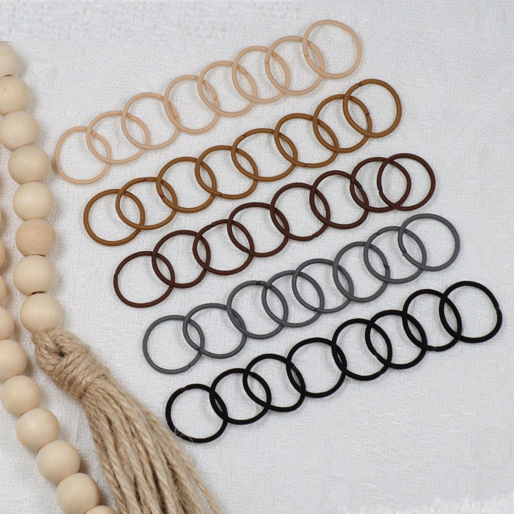 WillingTee 200PCS Small Hair Ties,No Crease,No Damage Baby Hair Ties