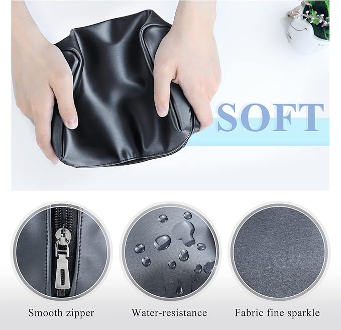 Aosbos Small Makeup Pouch, Travel Cosmetic Bags for Women,Travel Pouch