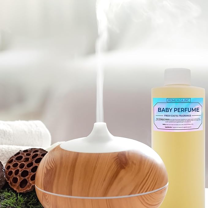 ROMERIZA INC. 4 Fl Oz Baby Perfume Fragrance Body Oil, Luxury Unisex Oil