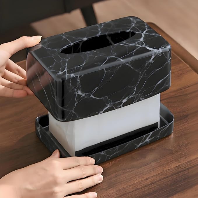 Nagpew Tissue Box Holder, Rectangular Napkin Dispenser Box Cover