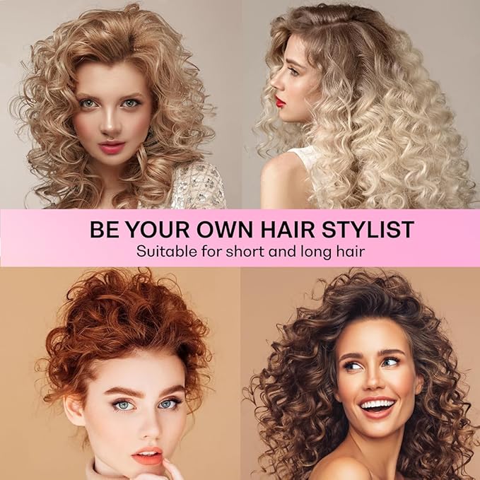 Lanzhire Heatless Curling Rod Headband for Long and Short Hair, No Heat Overnight Curls with Thin Curlers to Sleep In (Golden)