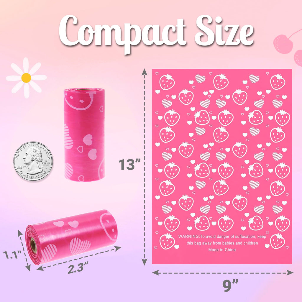 Eyryfui Sanitary Napkin Disposal Bags with Dispenser, Feminine Hygiene Disposal Bags for Tampons Trash Bag, Personal Care Sanitary Bag for Women Privacy Handling (Multicolor)