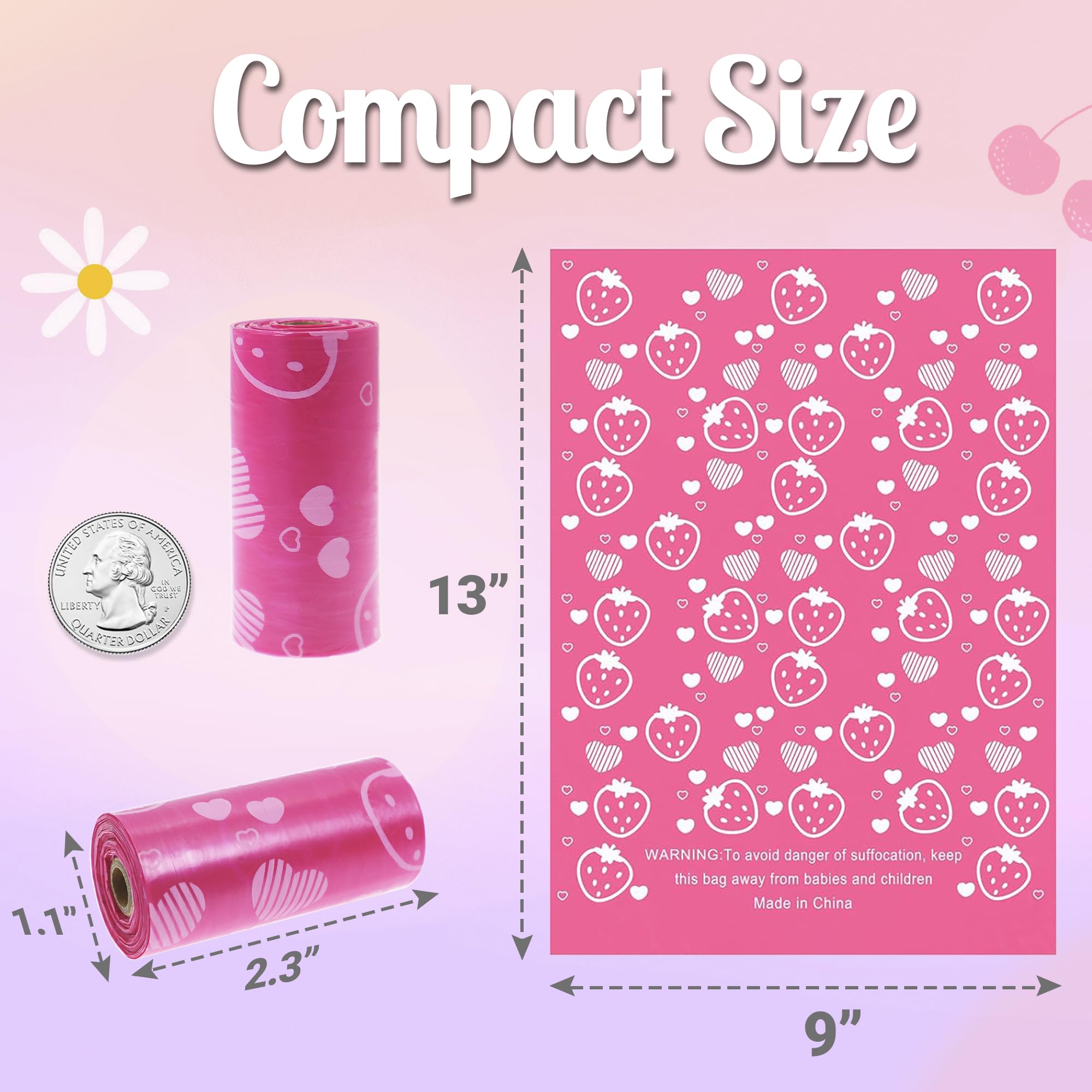 Eyryfui Sanitary Napkin Disposal Bags with Dispenser, Feminine Hygiene Disposal Bags for Tampons Trash Bag, Personal Care Sanitary Bag for Women Privacy Handling (Multicolor)