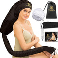 Bonnet Hair Dryer, Hooded Hair Dryer Attachment, Dryer Hooded Diffuser Cap for Curly,Speeds Up Drying Time, Safety Deep Conditioning At Home(Black)