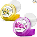 R-NEU Body Powder for Women with Powder Puff, 100% Talc-Free, Luminous Lemon Scented Dusting Powder, After Bath for Soft Skin, Extra Large, (2 Pack, 5oz Each)