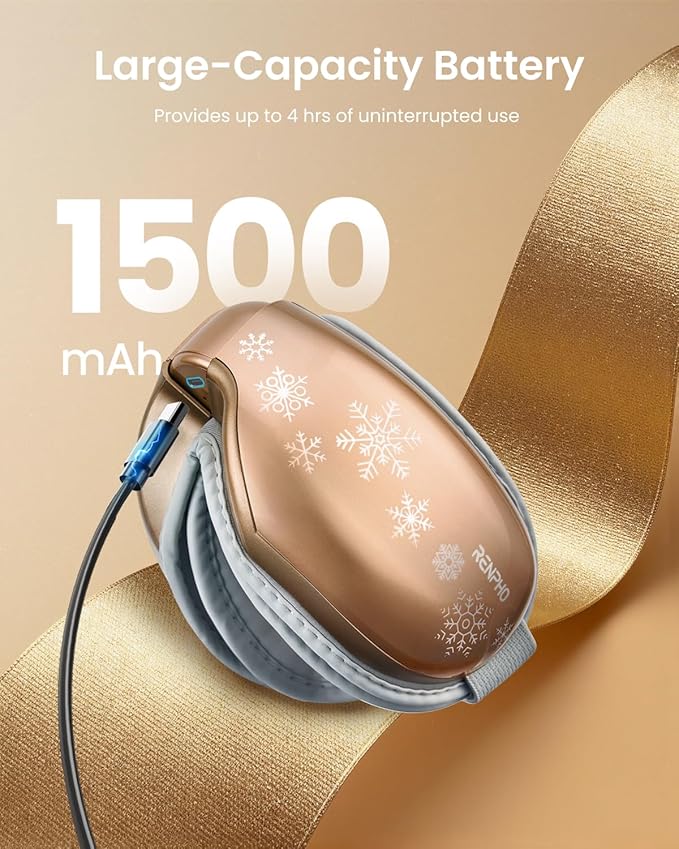 RENPHO Eyeris 1 Eye Massager with Heat, Perfect Birthday Gifts for Men Women, Smart Eye Mask for Dry Eyes Relax and Eye Strain
