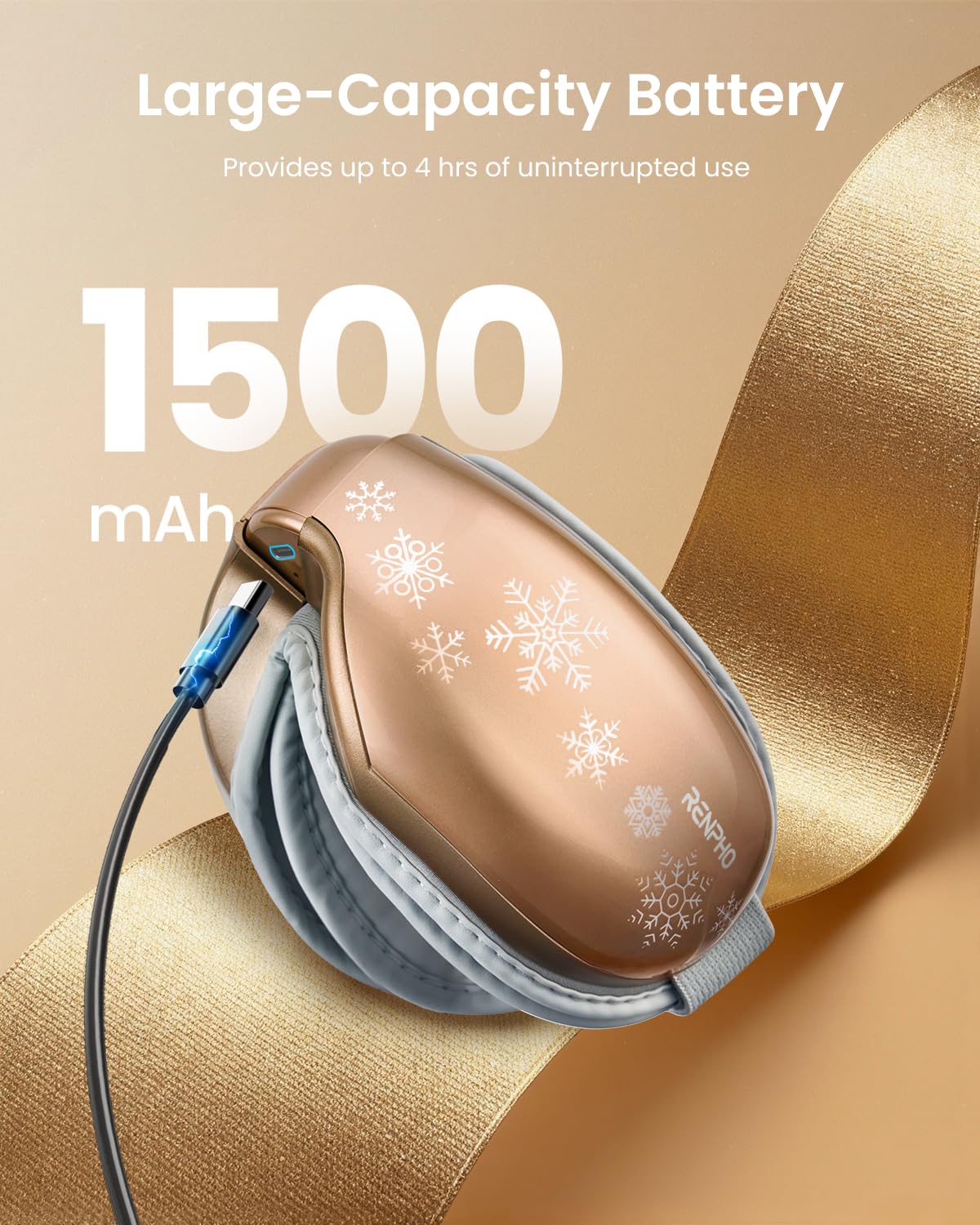 RENPHO Eyeris 1 Eye Massager with Heat, Perfect Birthday Gifts for Men Women, Smart Eye Mask for Dry Eyes Relax and Eye Strain