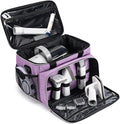 BABEYER Dog Grooming Vacuum Bag, Pet Grooming Kit Bag Perfect for Dog Hair Vacuum & Grooming Tool Kit Accessories- Purple
