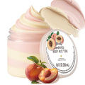 Embleaf Peach Whipped Body Butter, Shea Body Butter for Women Dry Skin, Natural Peach Lotion for Body Moisturizer-Deep Moisturizing and Softening-6.8 floz(200ml)