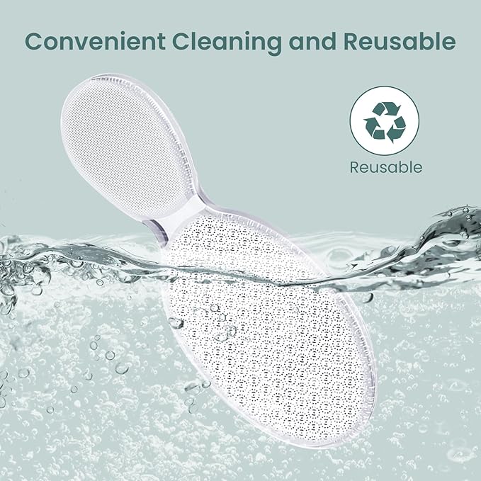 ESUOHYM Glass Foot File Callus Remover Dead Skin Feet Heel Scraper