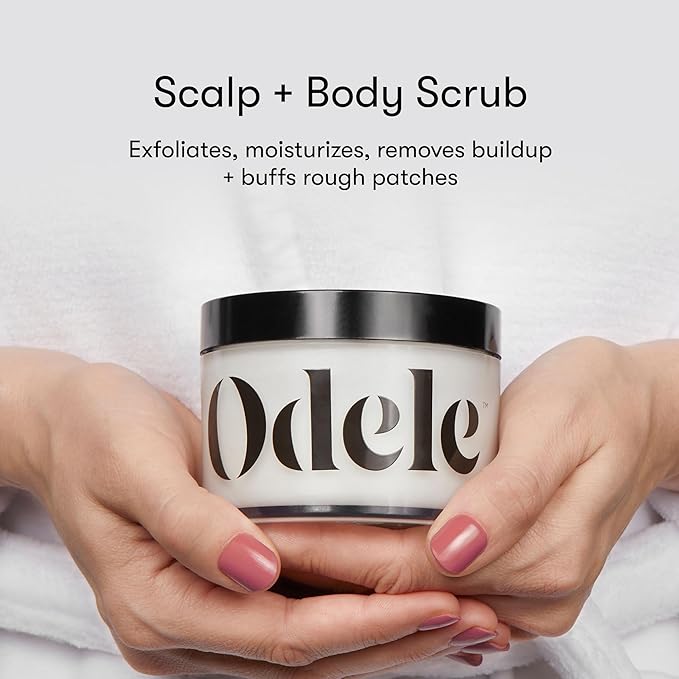 Odele Scalp & Body Scrub, Exfoliating Sugar Scrub, Hydrates & Smooths, 8 oz