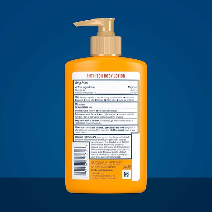 Gold Bond Medicated Anti-Itch Body Lotion, Itchy Skin Relief, 5.5 Oz