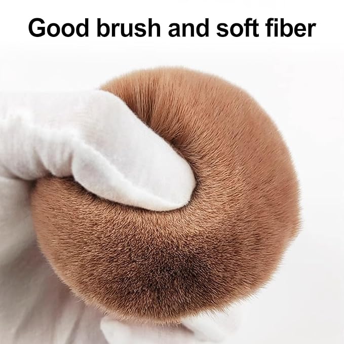 YOUDMEARUD 2pcs Extra Large Body Makeup Brush For Self Tanner, Self Tanner Applicator Foundation, Oval Self Tanning Blend Brush Kabuki Brush, Tan Legs Arms Face Body (Rose Gold)