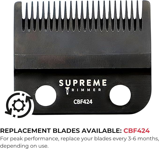 Supreme Trimmer 2-in-1 Pro Clipper Lite & DLC T-Shaper Combo | Professional Beard Trimmer ST5206 & Hair Clipper STC5000 Barber Hair Cutting Starter Kit | Black