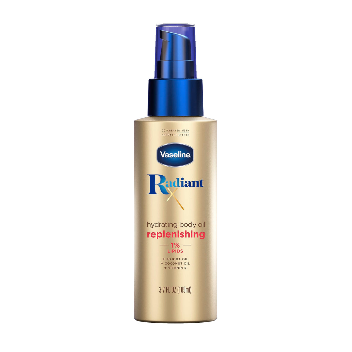 Vaseline Radiant X Replenishing and Hydrating Body Oil For Dull Skin 3.7oz