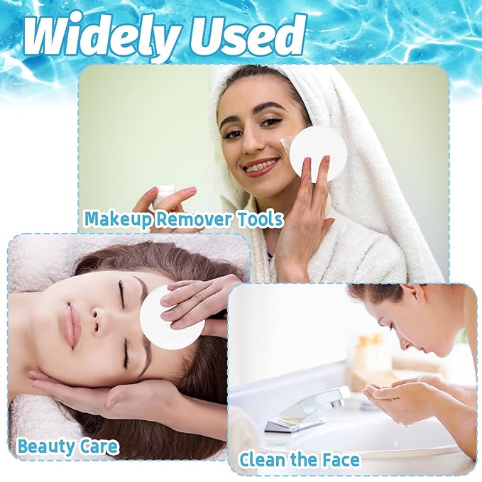 240 Pieces Facial Sponge Compressed,Round Face Cleansing Sponge Pad,Exfoliating Wash Face Sponges Sponge for Makeup Removal,Mask,Spa