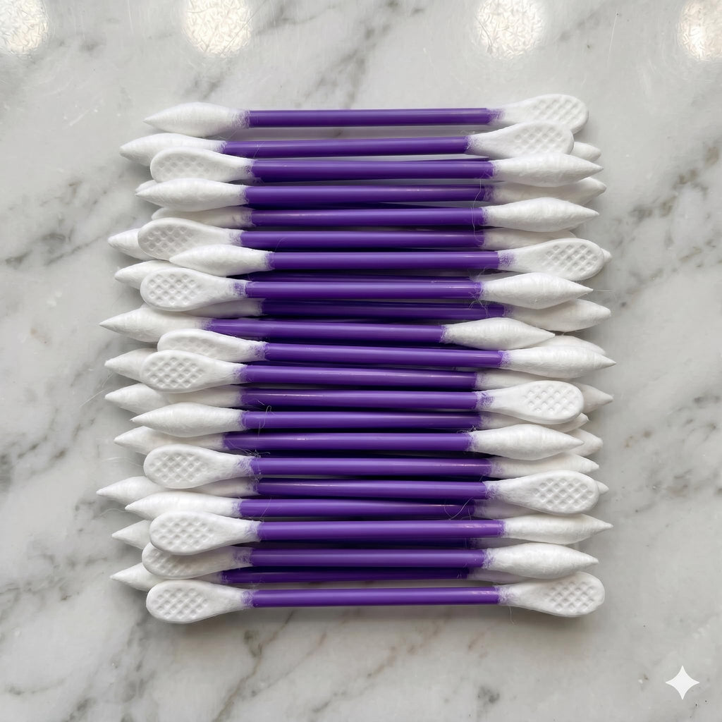 CGR 900pcs Precision Makeup Cotton Swabs, Pointed & Flat Tips, 3 Bags