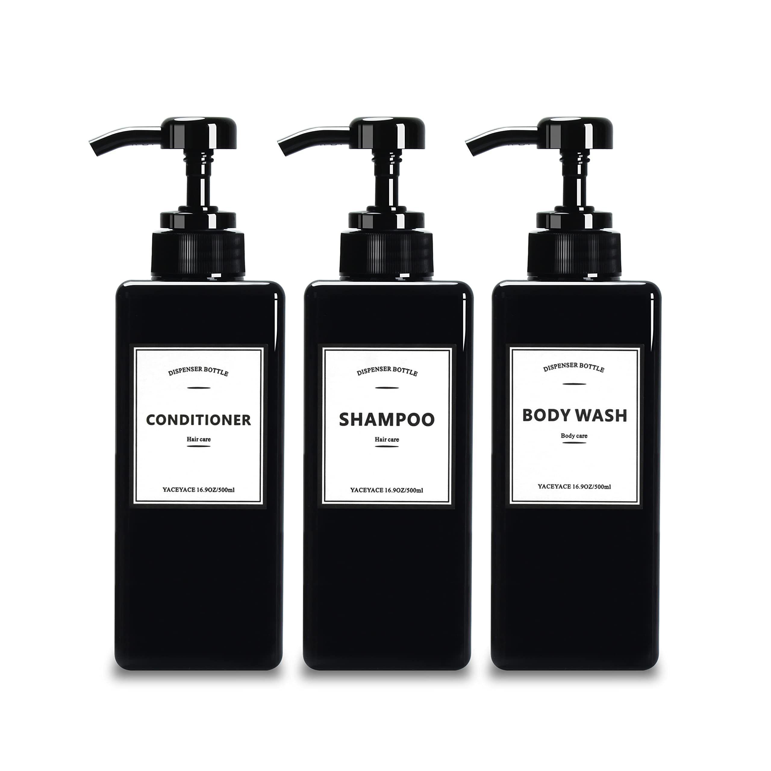 Soap Dispenser, YACEYACE 22oz Set of 3 Empty Hand Soap Dispenser