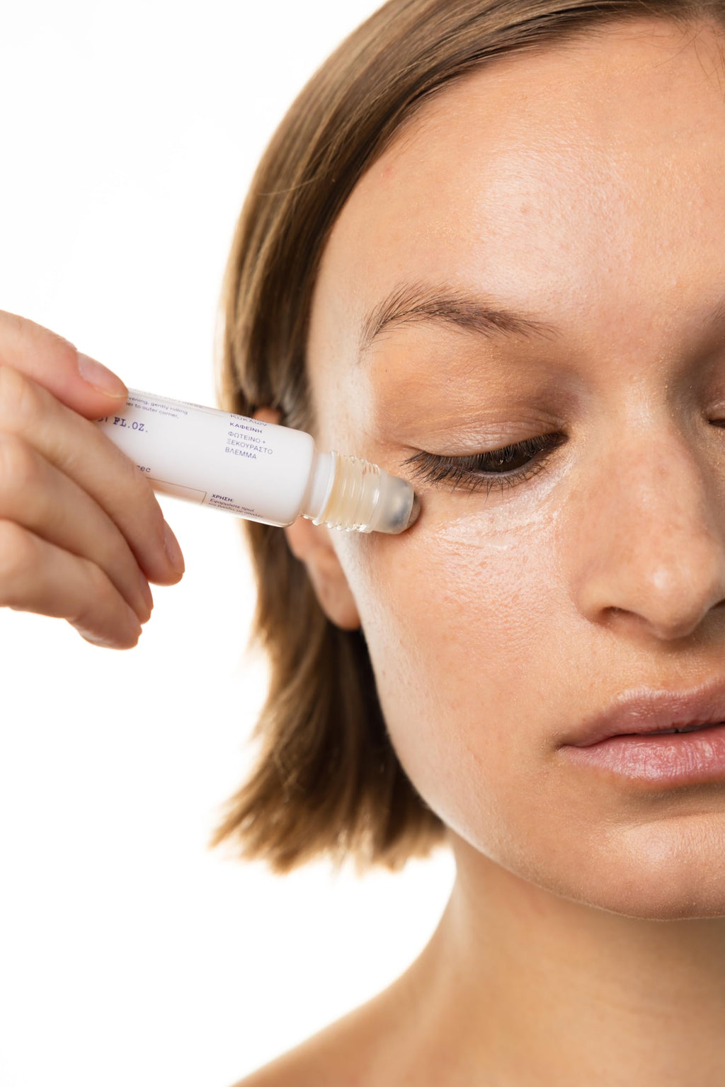 KORRES Greek Yoghurt Wide Awake Eye Gel Roller Ball Serum, 0.51 fl oz