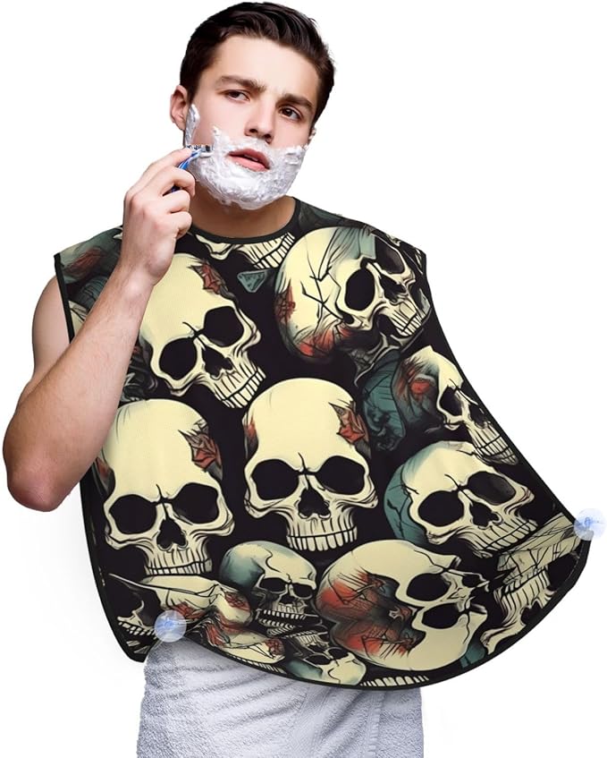 Underwater Scenery Print Beard Bib Shaving Apron, Beard Hair Trimming Cape Gift For Dad