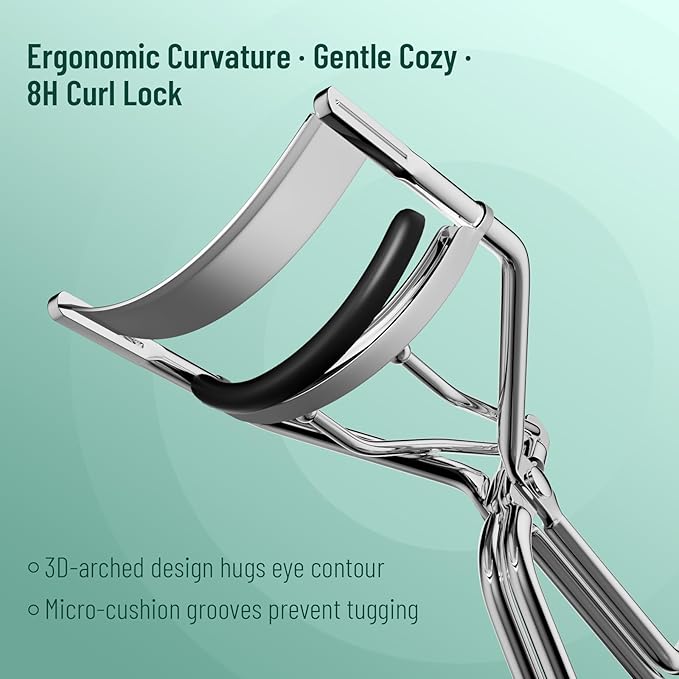 Eyelash Curler Refills with a Heart-Case, 30PCS Colorful Eyelash Curler Pads, Compatible with Universal Eye Lash Curler, Soft and Elastic to Create an Excellent Curling Effect