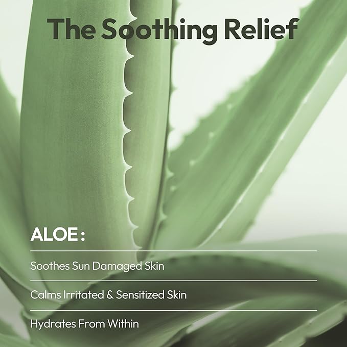 LAPCOS K Beauty Aloe Sheet Mask - Soothing & Hydrating Face Masks with Aloe Vera, Panthenol & Centella - Restores Elasticity & Repairs Skin Barrier - Breathable Sheet - Korean Skin Care (Pack of 5)