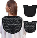 RENKESE Professional Hair Cutting Cape with Geometric Grid Pattern, Longer Silicone Waterproof Cutting Mat,Neck Guide (Black)