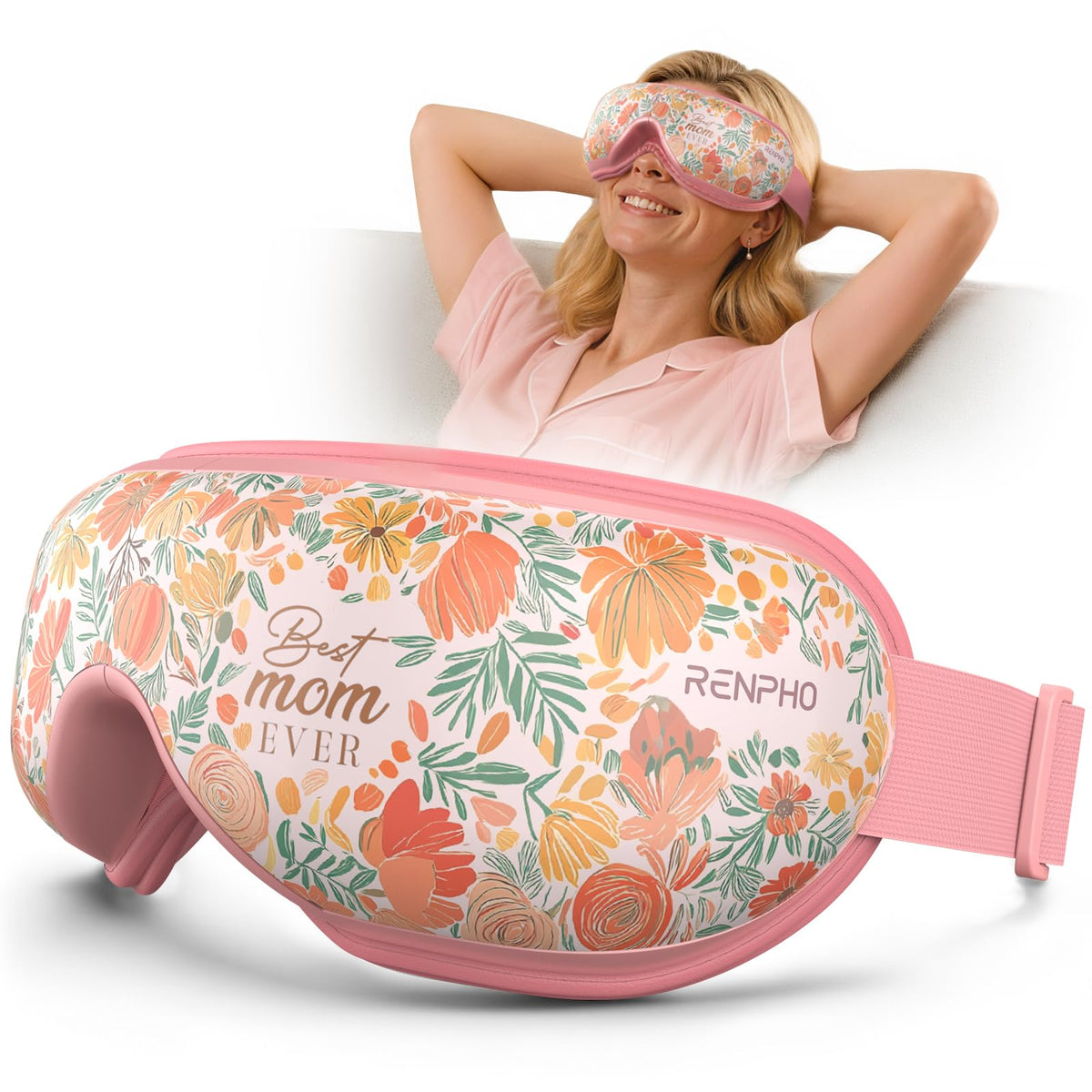 RENPHO Eyeris 1 Eye Massager with Heat, Heated Massage Eye Mask