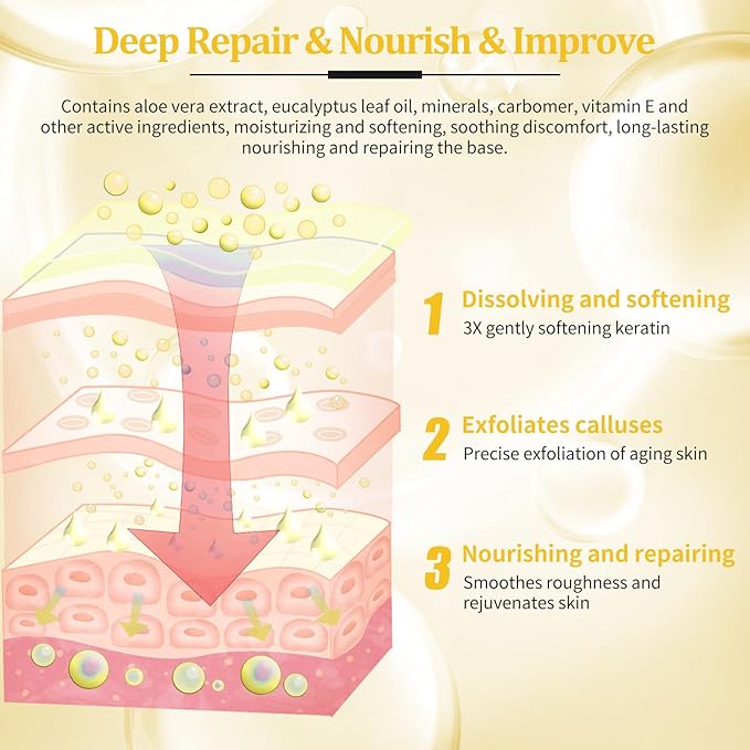 nbc BeautiLab Pedicure Kit Foot Soak Set: Bubble Salt, Sugar Scrub, Massage Mask, Massage Lotion in a Box, 4 Step Foot Spa Kit for Dry Feet,Tired Feet（3 Set Mango)