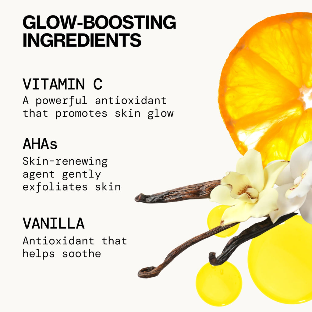 Pacifica Mini Glow Baby Brightening Facial Cleanser 1.4 oz – Vitamin C & Glycolic Acid (AHA) Face Wash– Daily Cleanser for Anti-Aging Exfoliating for Smooth, Even Glowing Skin Vegan Clean Beauty