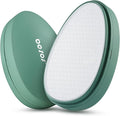 BEZOX Nano Glass Foot File Callus Remover with Cover – Gentle Glass Foot Pumice Stone, Effective Feet Scrubber for Dead Skin, and Portable Pedi Egg Foot Care Tool - Green