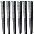 (6 Count) 7.5" Barber Hair Comb Beard & Mustache Pocket Combs for Men's Hair Beard Mustache and Sideburns
