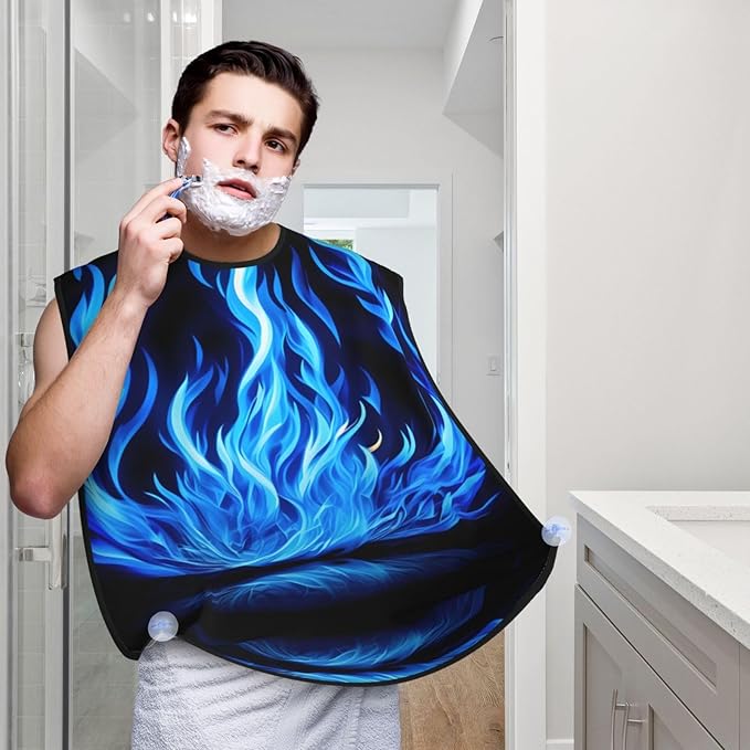 Three Dachshunds Print Beard Bib Shaving Apron, Beard Hair Trimming Cape Gift For Dad