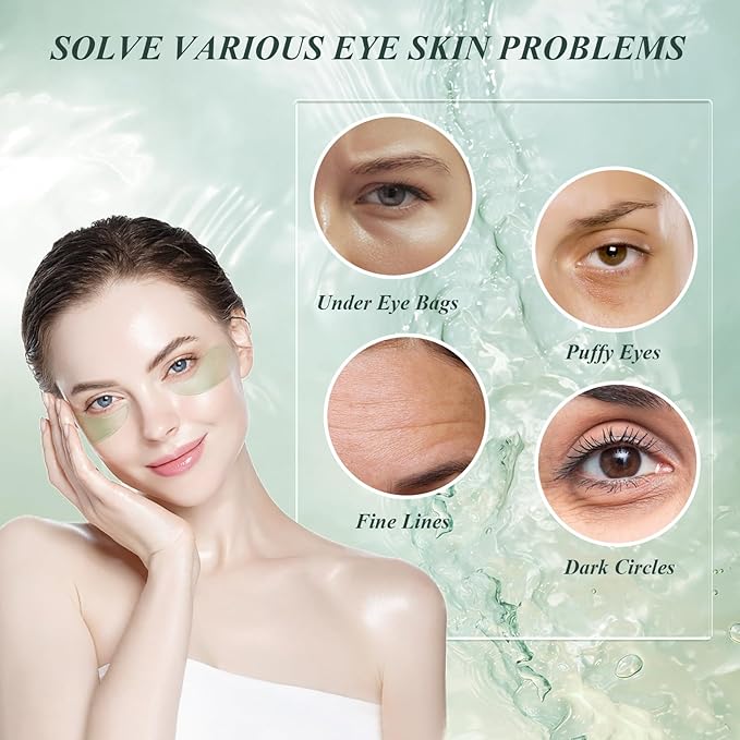 Caseous 60 PCS Aloe Vera Under Eye Patches for Puffy Eyes and Dark Circles