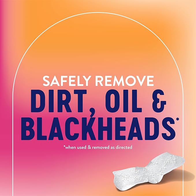 Bioré T-Zone Blackhead Remover Strips, Deep Cleansing Pore Strips, (5 Nose + 5 Face + 5 Chin Strips), Instant Pore Unclogging for the T-Zone Area, 15 Count