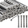 40PCS Perm Rods For Short Hair Grey Small Perm Rods For Natural Long Hair 0.59 inch Heatless Non-slip Hair Rollers DIY Hairdressing Tools