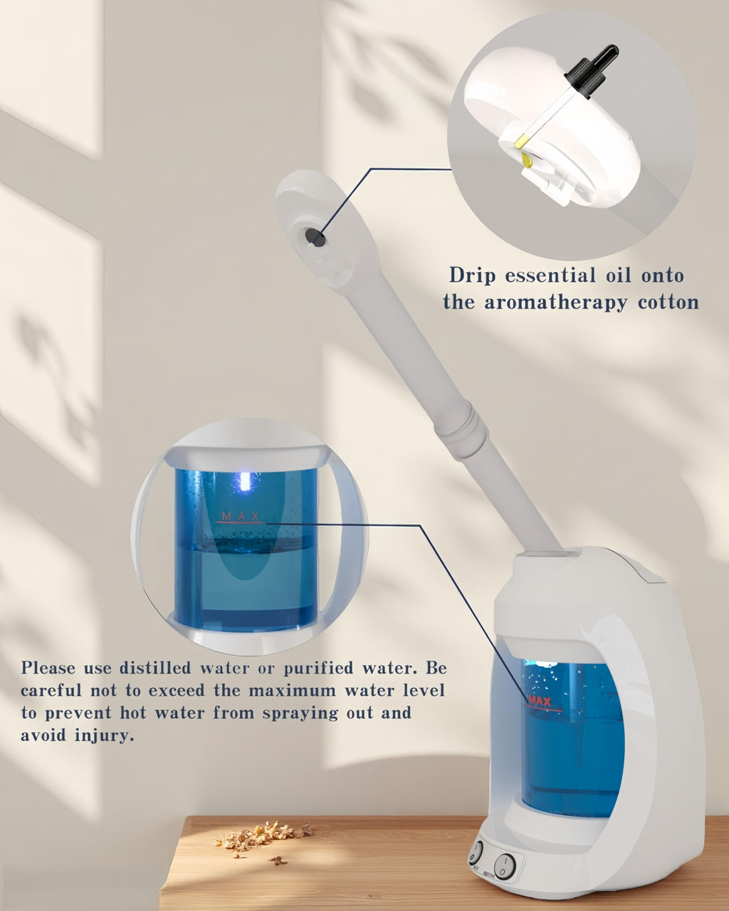 Facial Steamer, Face Steamer and Hair Steamer for Esthetician