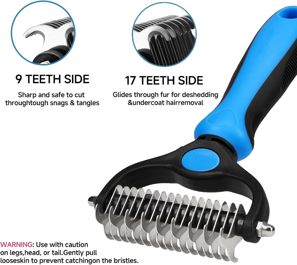 NVNAN 5-in-1 Pet Grooming Kit with Deshedding Rake