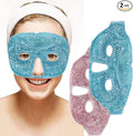 2PCS Ice Face Mask, Cold Hot Gel Face Eye Mask, Ice Mask with Soft Plush for Cooling Freezer Eye Mask for Puffy Eyes, Redness, Headaches, Stress
