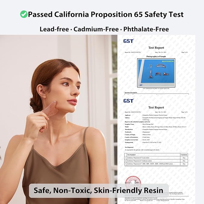Papipapiqiao Gua Sha Tool for Face &Body,Gua Sha Sculpting Tool,Jawline Shaper Lymphatic Drainage Brush,Scalp Massage Tool&Head Scratcher,Face massagerProp 65 Tested