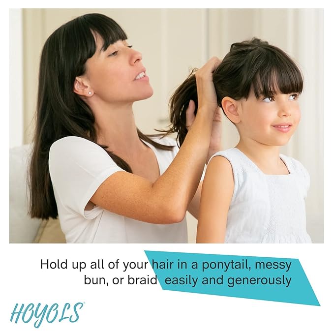 HOYOLS 1/2 Inch Small White Rubber Bands for Hair Ties Elastics Mini Braids Ponytail Holders for Girls Thick Hair Rubberbands No Damage Office 1000pcs (S)