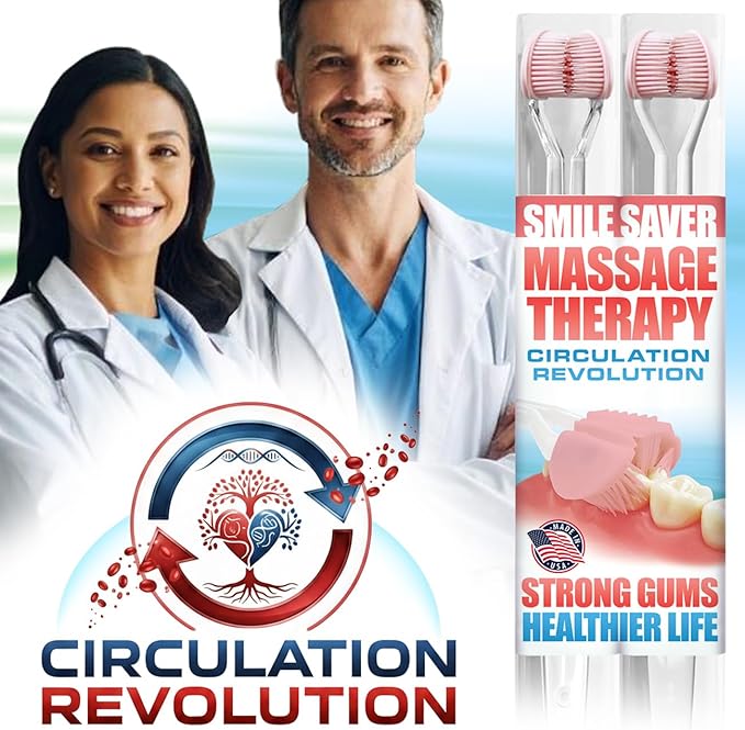 SMILE SAVER 360° Therapeutic Gum Massage for Bleeding Gums, Sensitivity, TMJ & Bruxism – Smile Anti-Aging: Spa Treatment for Your Smile – Morning Massage for Healthy Gums - Made in America