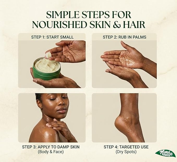 Whipped Shea Butter for Body, Skin & Hair | Eczema, Dry Skin, Stretch Marks | African | 7oz | Packaging May Vary