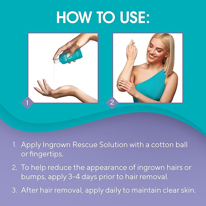 Sliick Ingrown Hair Treatment for Women – Ingrown Hair Serum, Prevents Bumps & Razor Bumps for Bikini Line, Legs & Underarms, Made in USA, 4 oz