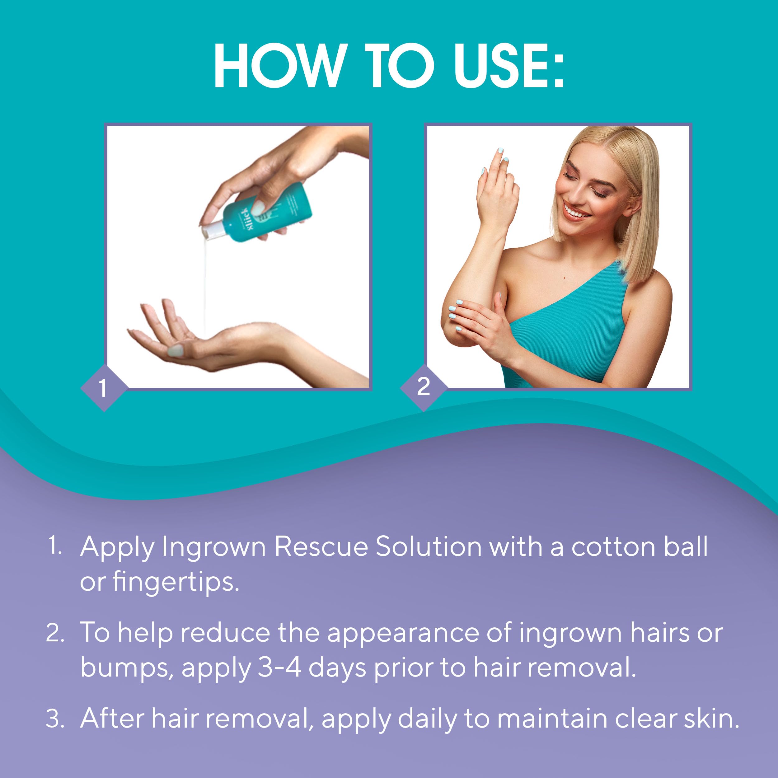 Sliick Ingrown Hair Treatment for Women – Ingrown Hair Serum, Prevents Bumps & Razor Bumps for Bikini Line, Legs & Underarms, Made in USA, 4 oz
