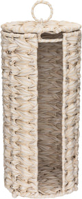 GRANNY SAYS Toilet Paper Storage Holder, Bathroom Toilet Paper Holder Stand, Woven Bathroom Baskets for Bathroom, Free Standing Organizer for Bathroom Storage