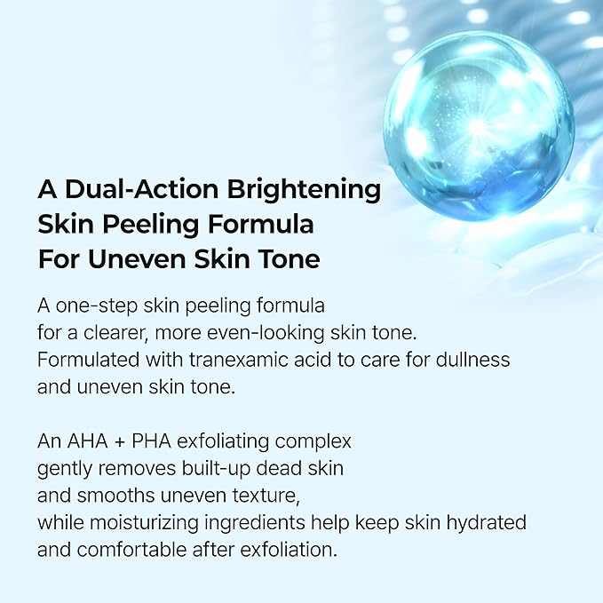 Dr.Melaxin Peel Shot Exfoliating TX Serum 80ml – 99% Pure Tranexamic Acid & Niacinamide + AHA PHA Brightening Exfoliating for Uneven Skin Tone, Dark Spots & Dullness | Smooth | Korean Skincare