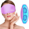 Cooling Eye Mask for Puffy Eyes, Ice Eye Pack After Surgery Relief - Reuable Cold Compress for Dry Eye - Comfortable Perfect Fit Gel Sleep Mask, Purple of 3D