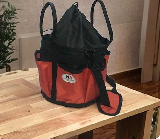 Majestic Ally horse Grooming Organizer Tote Bag (Red)